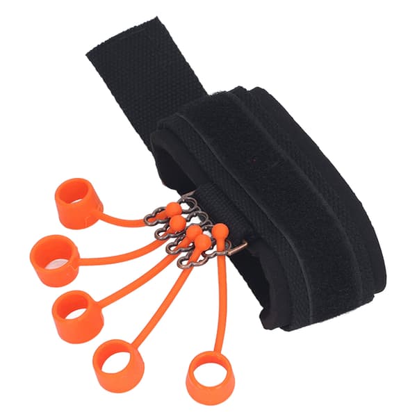 Fingerforsterker Håndgrep Styrketrener 5 Utskiftbare Ringer 75lbs Fleksibilitetsforbedring