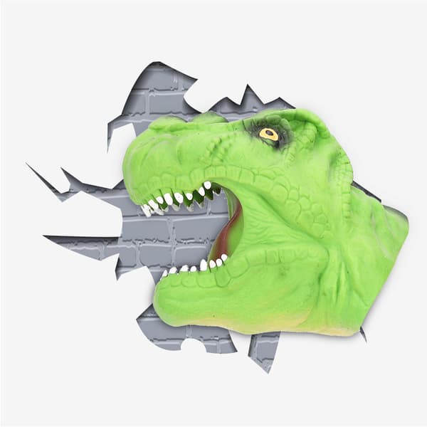 Hög Simulation Tecknad Dinosaurie Handdocka Handskar Berättande Leksak Grön