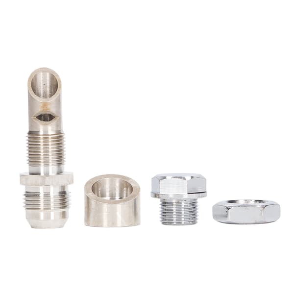 EVAC Scavenger Kit Rustfrit Stål Universal 10AN Studs M18 Vinklet O2 Studs M18x1.5 Vakuumprop
