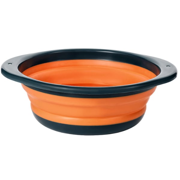 Hopfällbar handfat Tvätta hushållsgrönsaksfat Fiskebetsbassäng Bärbar tvätt (Orange Medium),