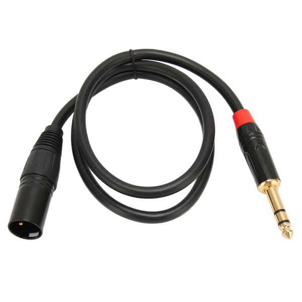 Quarter Inch til XLR Kabel 0,75 m Længde 6,35 mm Stik Mikrofon Mixer Konsol Lydkabel