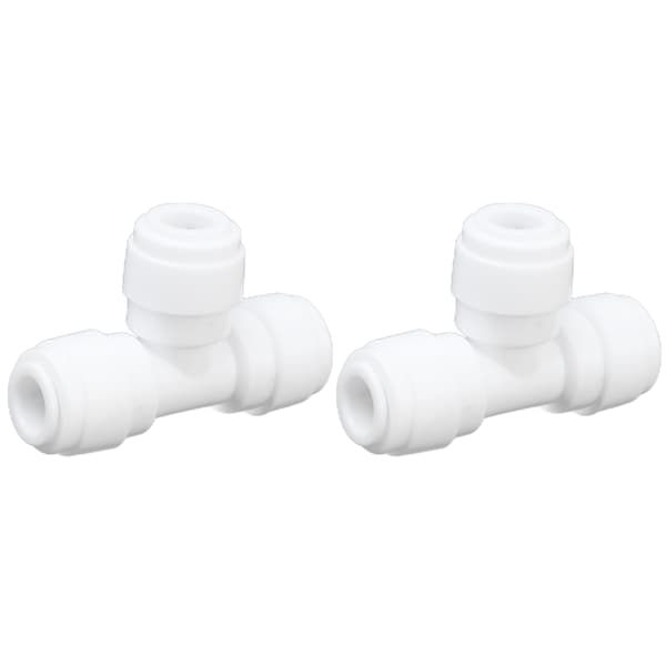 2 STK T-stykke lynkobling vandrørsfitting 100PSI Push-in fitting Push-in samling til have