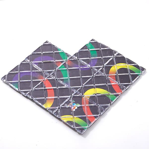 Twisty Cubo Cube Klassiska Leksaker Kubpussel Lingao 8 Paneler Vikbara Pusselkuber