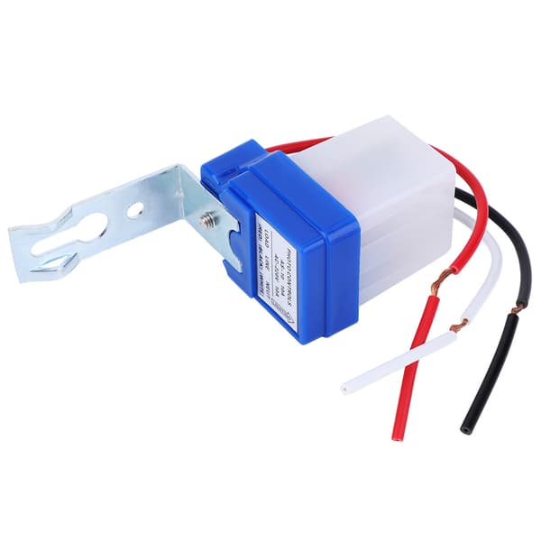 2 stk. Automatisk lysbryter utendørs gatefotocellesensorbryter AS-10A 220V AC