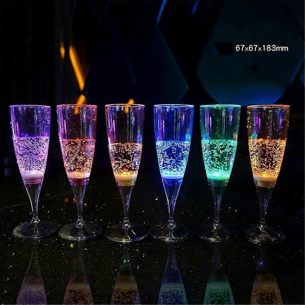 Lysende Bar Cup KTV Lysende Cocktailglass 6 stk Lysende Kopper