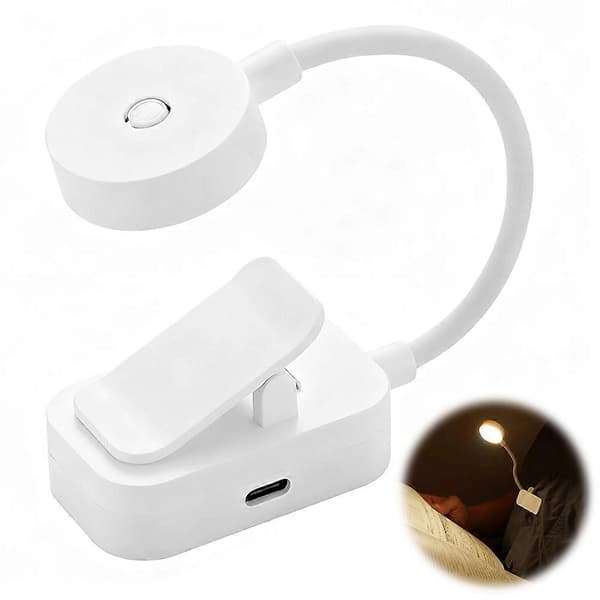 Mini Clip On Akvarielys Energibesparende Læsning Sent Om Aftenen 2pcs