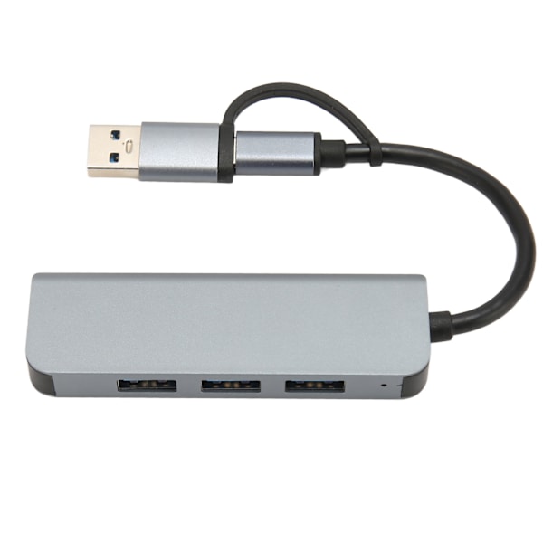 4 i 1 USB C Hub 5Gbps USB 3.0 Splitter Extender Dongle til Windows Linux Chrome OS