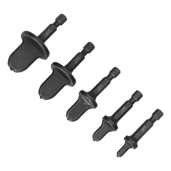 5 st Swagging Tool Borr Metall Sexkantsskaft Luftkonditioneringsrör Flaring Pipe Expander Set Kit