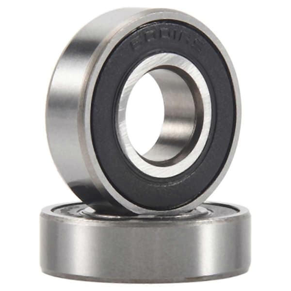 2 stycken kullager 6001Rs 28mm X 12mm X 8mm Scooter-Bra silver black