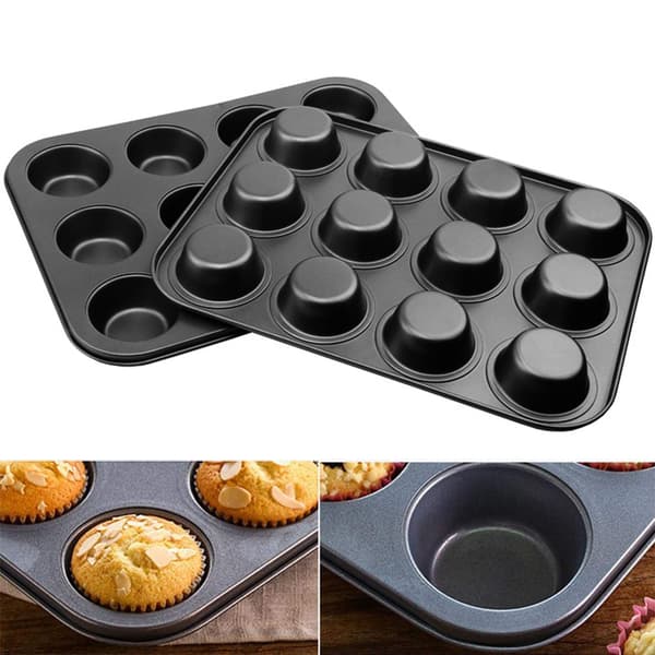 12-kops non-stick muffinform genanvendelig bageform cupcakeform
