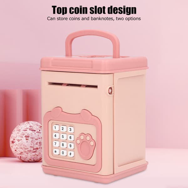 Interaktiv Rosa Fingeravtrykk Passord Sparegris for Barn