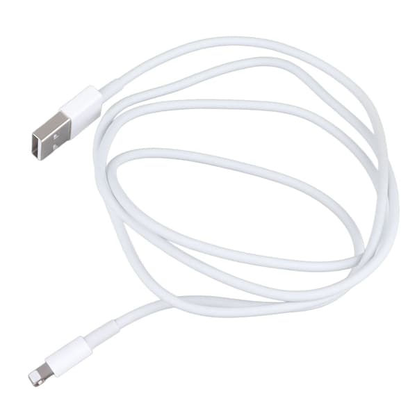 1 m hvidt hurtigopladende USB-kabel til iPhone 14 Pro OD 2.8