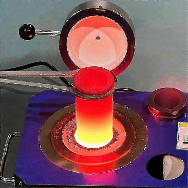 3KG Graphite Crucible for Metal Melting, High Temperature Resistant with Glaze Coating, Compatible with Gold, Silver, and Copper Melting and Casting