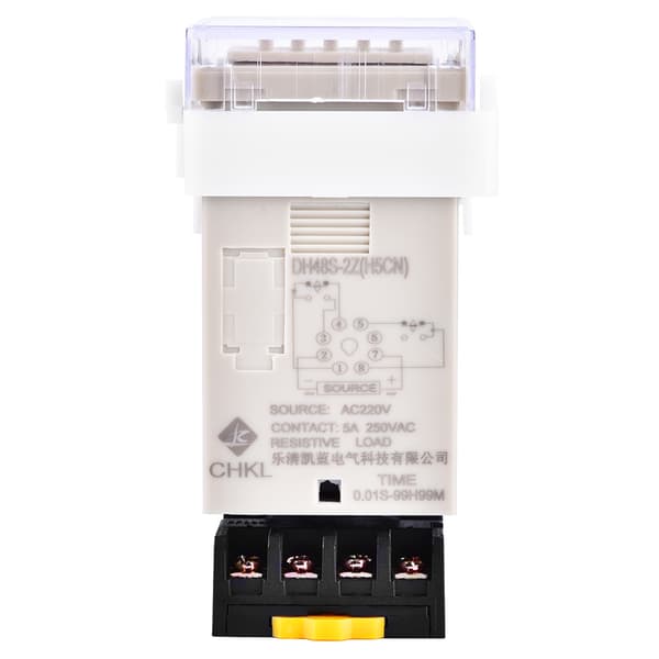 DH48S 2Z 220V Digitalt Display Dobbel Tidsrelé Sokkelbase