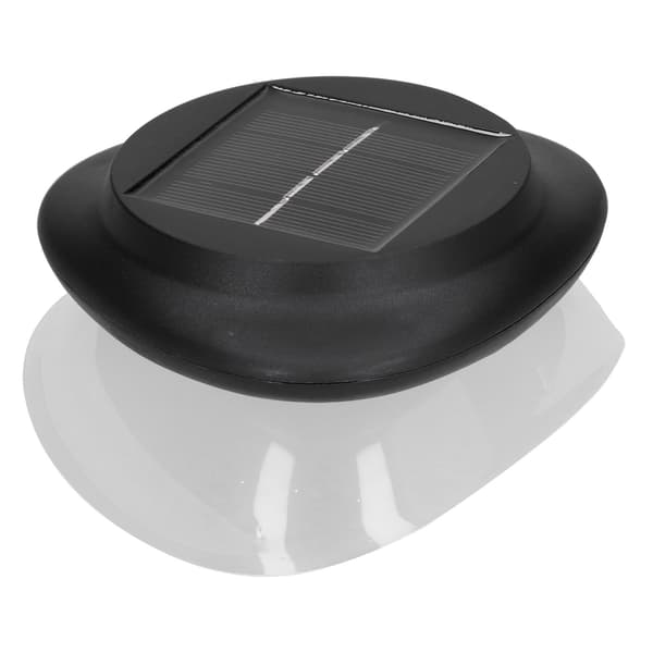 9LED Solcellelampe IP55 Vanntett 6500K Hvit Hagelampe med Sensor for Utendørs Gjerde