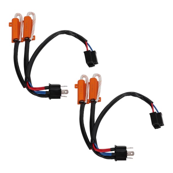 2 stk. H4 50W 8 Ohm LED Lastmotstand Feilfrie Lys Dekoding Feilsøking