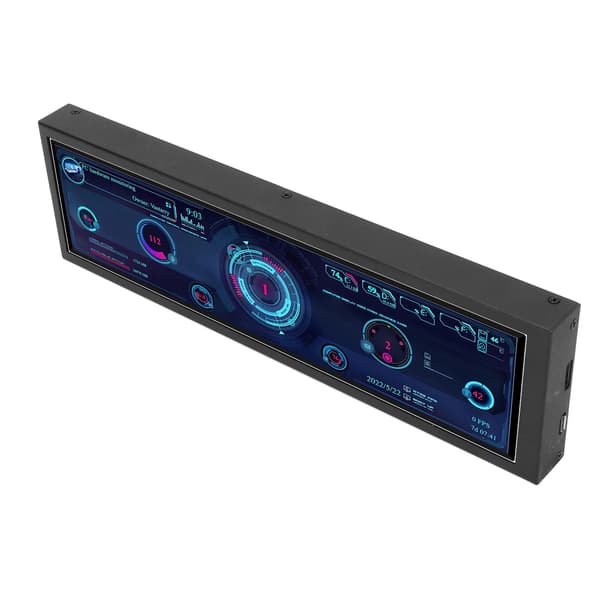 8,8 tommer PC Temp Monitor 1920x480 60Hz AIDA64 Sensor Panel Display CPU GPU SSD Temperatur Data Monitor til Windows Linux