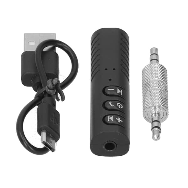 Bluetooth 5.0 Trådløs Lydadapter 3.5mm Aux Bilmusikk Mottaker for Hodetelefoner