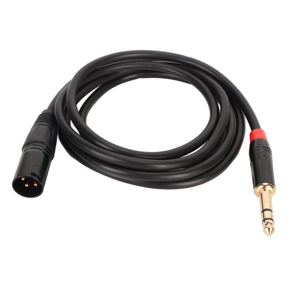 XLR Han til TRS 1/4in 6,35mm Balanceret Lydkabel til Elektrisk Guitar Tuner Mikrofon 2m