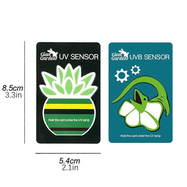UVB-indikator testkort för terrarium - Återanvändbar snabb UVB-testsensor för ultravioletta lampor 5pcs