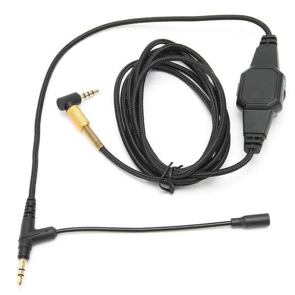 VMODA MSR7 H6 Boom Mic-kabel 3,5 mm Headset Ljudkabel med Mikrofon och Volymkontroll