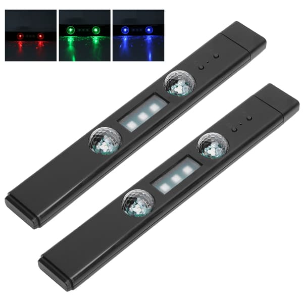 Trådløs USB Bil LED Lysstripe Fjernkontroll Interiør Dekorative Lys