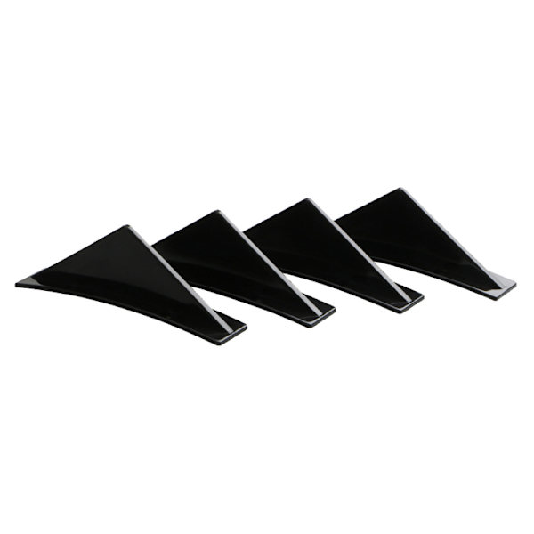 4 stk. Bagkofanger Hajfinne Mini Buet Sort Bil Diffuser Spoiler