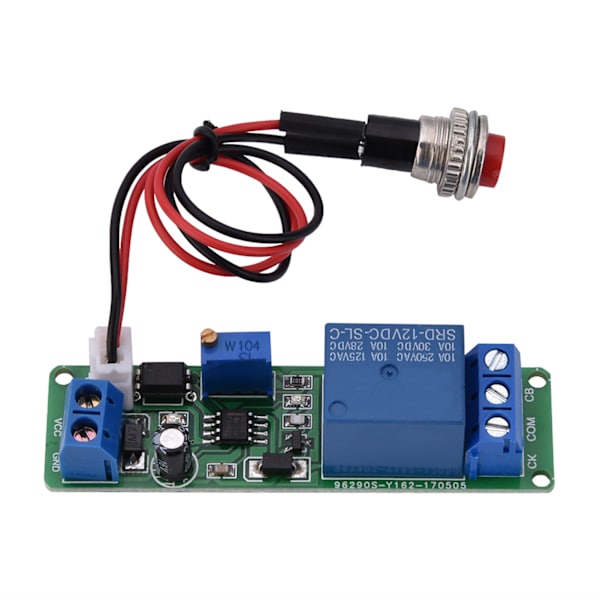 DC 12V Justerbart Timer Forsinkelses Sluk Modul Timing Relæ Switch 1 til 10 Sekunder