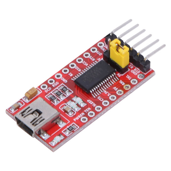 FT232RL USB 2.0 til TTL Seriell Konverter Adapter Modul 3.3V 5V Mini