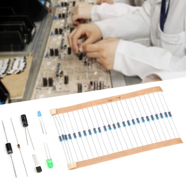 1565PCS Elektronisk Komponent Assorteret Sæt Kondensator LED Diode Transistor 0.25W Modstand