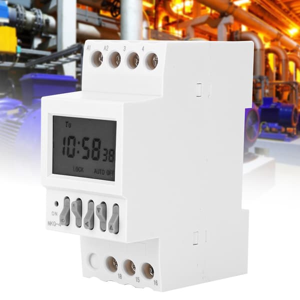 NKG4 Programmerbar Timer Switch Din Rail Timing Control AC220V 3A