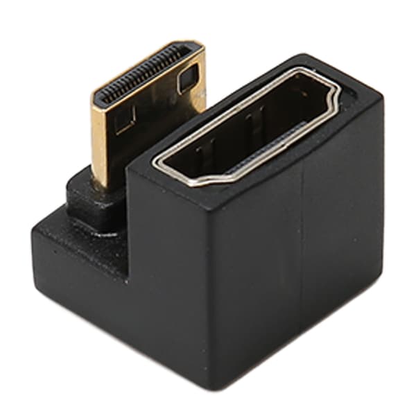 Mini HD til HD Adapter 180 Grader Han til Hun 8K 60Hz 48Gbps Transmission til PC TV Projektor