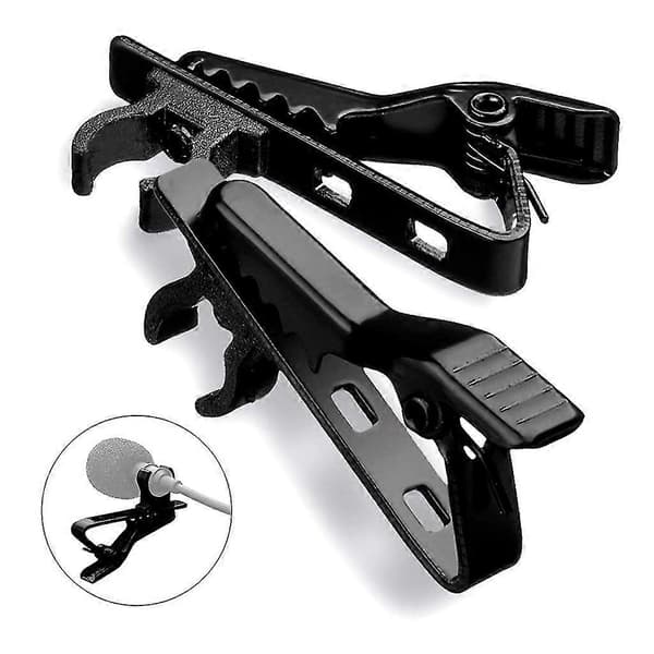Lavalier Microphone Clips Replacement Kit Metal Clip for Online Teaching Video 5 pcs