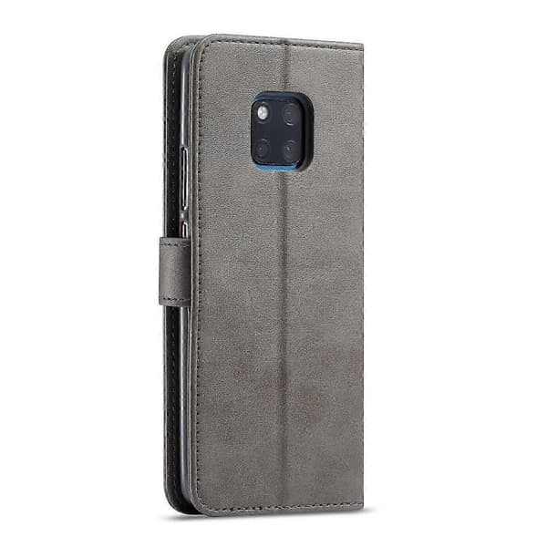 LC.IMEEKE Plånbok Läder Stativfodral för Mate 20 Pro Grey