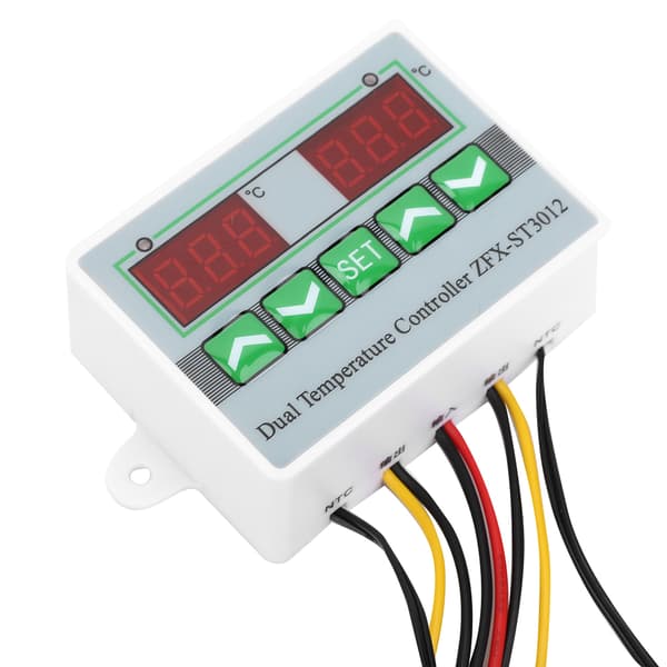 ZFX ST3012 Intelligent Digital Temperaturregulator Dobbelt Display 12V Mikrocomputer Termostat