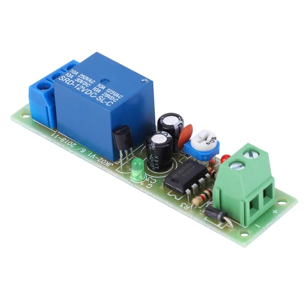JK02 Relébrytermodul DC 12V Trigger Timer Slå Av Brett 5S