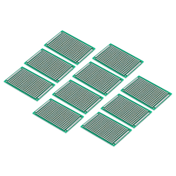 10 stk. 4x6cm Dobbelt Sidet Prototyping DIY Universal PCB Circuit Board
