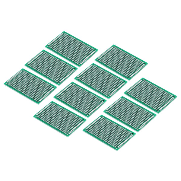 10 stk. 4x6cm Dobbeltsidig Prototyping DIY Universell PCB Kretskort