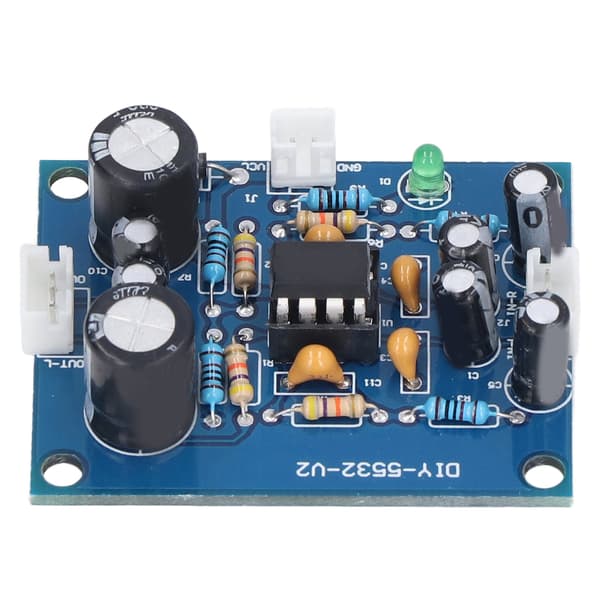 Forforsterkerkort PCB Enkelt Strøm Frontpanel Doble Paneler 5x Forstørrelse 12V til 35V