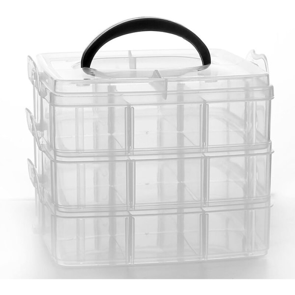 plastförvaringslåda med bärhandtag genomskinlig förvaringslåda för att förvara din genomskinliga scrapbookingaffär