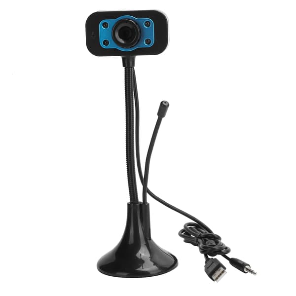 USB-webbkamera med manuellt fokus och extern mikrofon