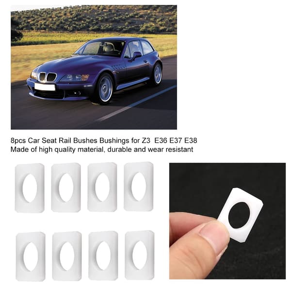 8 stk. bilseteskinneforinger for Z3 E36 E37 E38