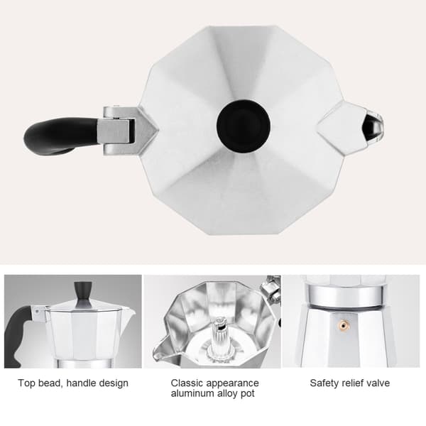 150 ml 300 ml kaffetrakter i aluminium