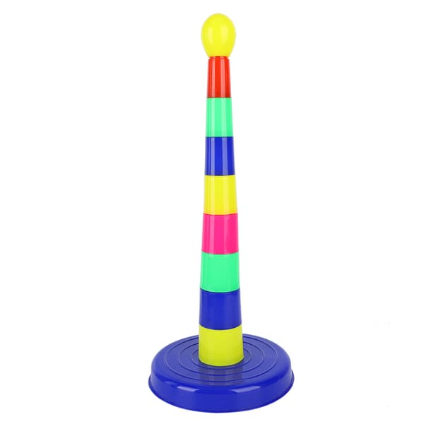 1 Set Pelare 8 Set Ringar Ringkast Spel Leksaker Förälder Barn Inomhus Interaktivt Spel (Ringkast)