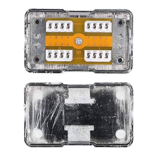 CAT6 Samledåse ABS Plast RJ45 Enkelt Port Skærmet Netværksforbindelse Case Modul
