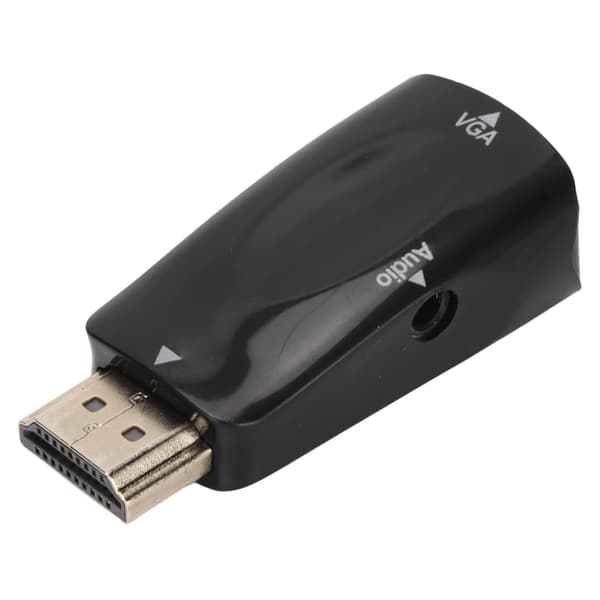 HDMI til VGA Konverter 1080P Adapter med 3.5mm Audio Interface