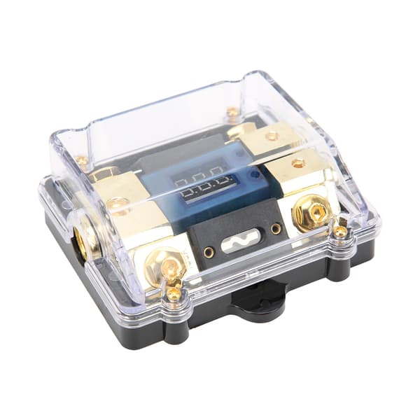 Universal Bil Auto Sikringsholder 100A LED Digital 1 ind 2 ud Audio Forstærker