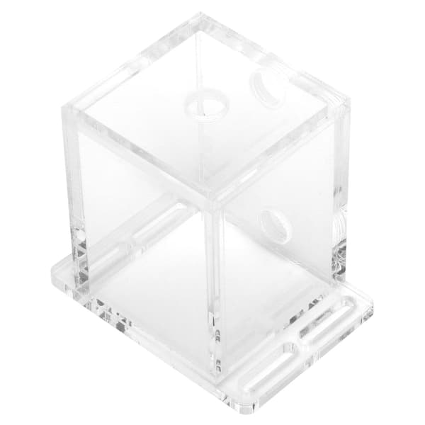 GQSXT3 Akryl Vanntank Helt Transparent 3 Hull Vannkjøler Utvidelsesfeste for Datamaskin CPU