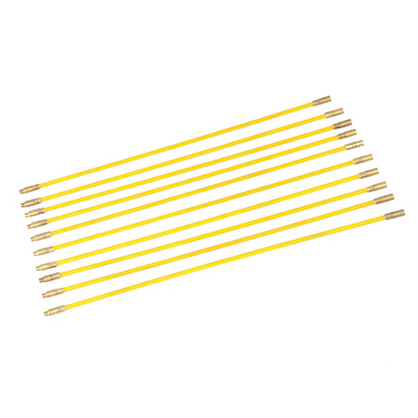 10 stk. 4 mm Glasfiber Elektrisk Kabeltrækker Push Pull Wire Kabel Sæt
