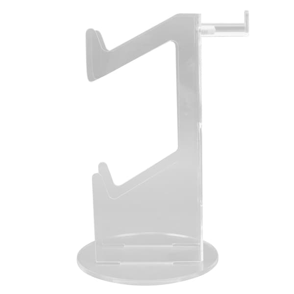 Spilcontrollerholder Akryl Stabil Pladsbesparende Headset Controller Stand til Skrivebord Gave Gennemsigtig og Gennemsigtig Afrundet Bund